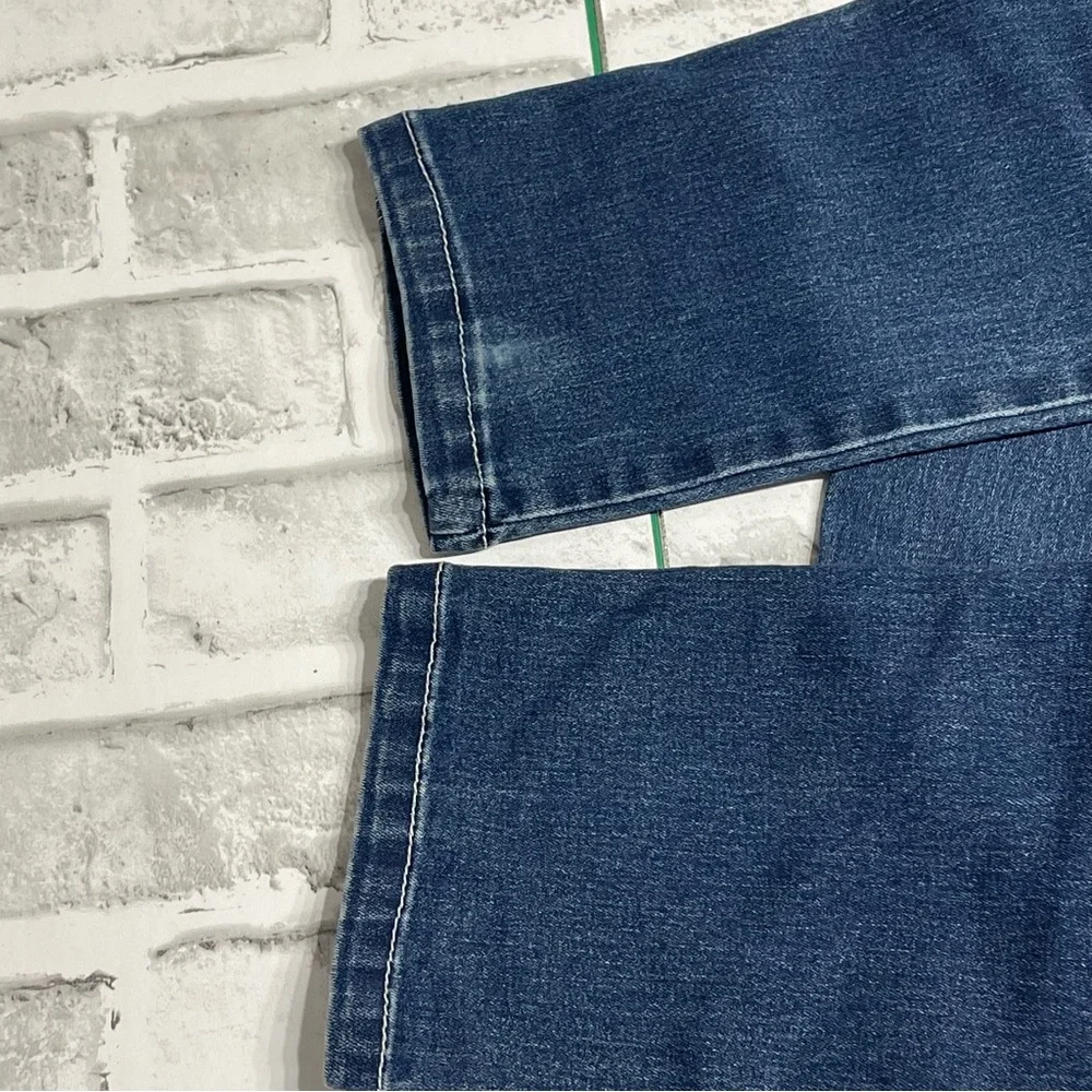 Justice Premium Blue Jeans. Simply low skinny Girls size 16R. Spots. Pre-owned.